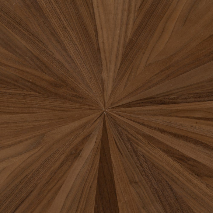 Masă MDF finisaj natur cu bază metalică geometrică [4]