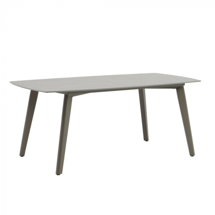 Masă porțelan gri și aluminiu – vedere din lateral [1]