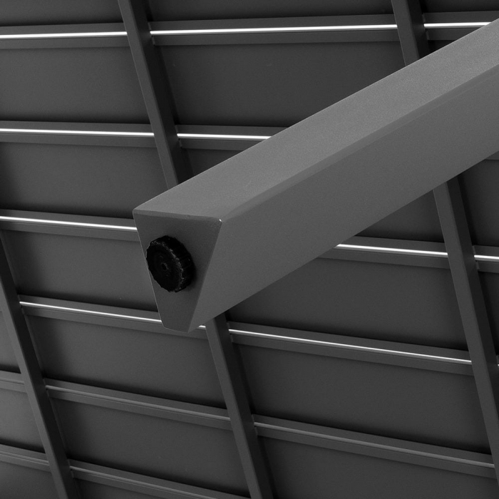Masă IO 280 antracit – aluminiu vopsit, vedere laterală [4]