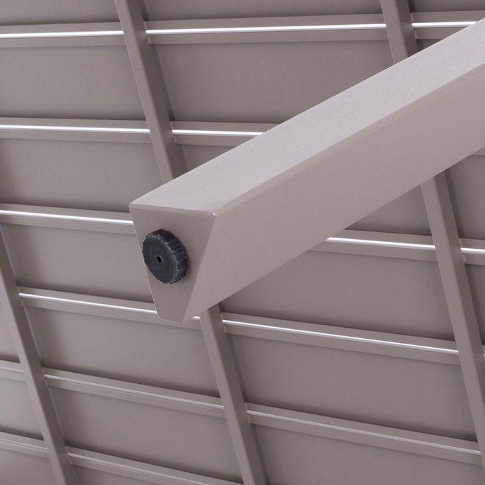 Masă IO 240 silt – aluminiu cu lamele, vedere laterală [4]