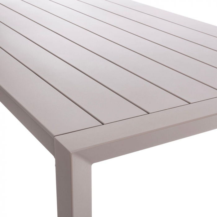 Masă IO 240 silt – aluminiu cu lamele, vedere laterală [3]