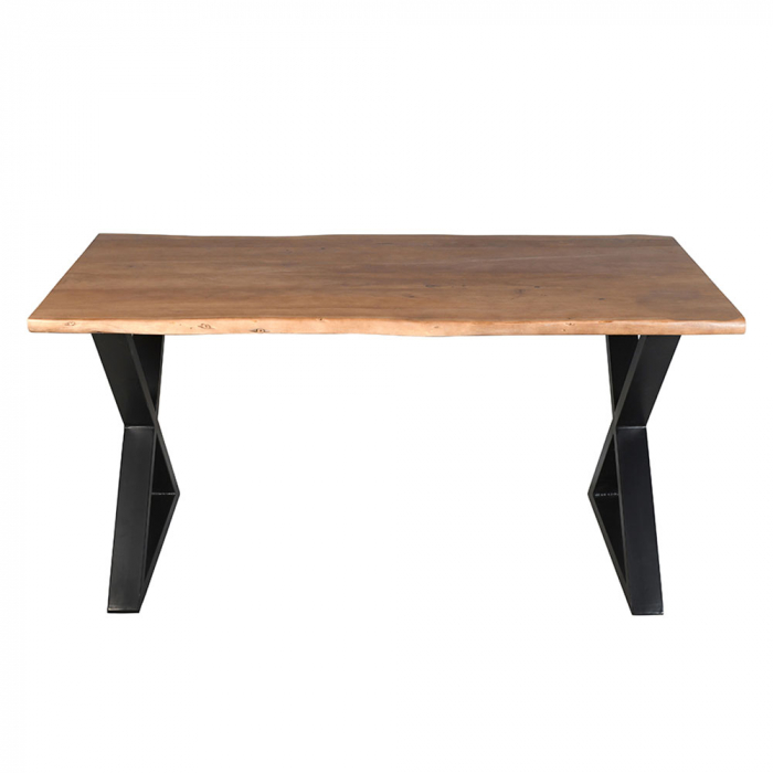 Masă dining lemn acacia Mingle Table cu finisaj nuc [3]