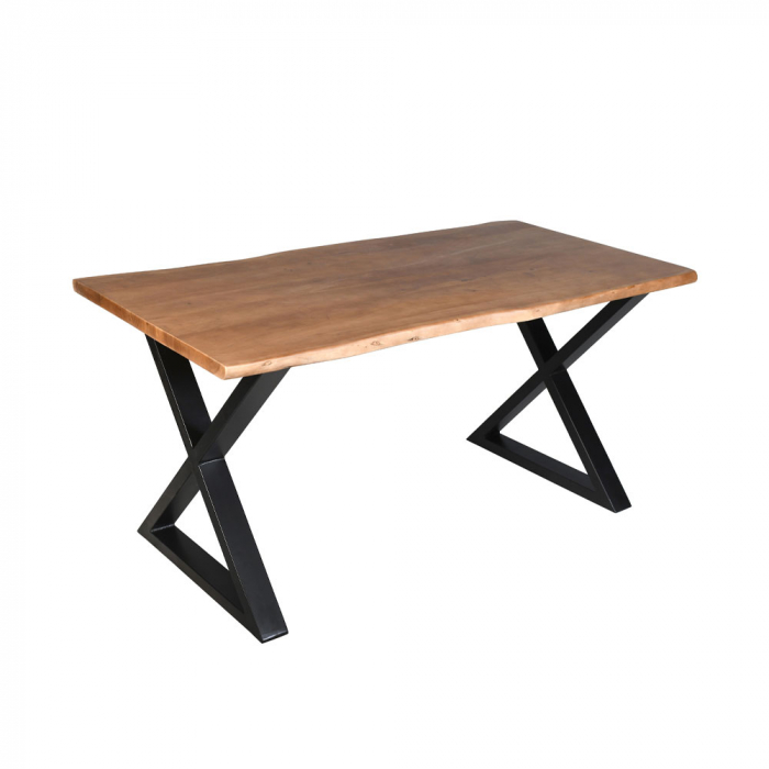 Masă dining lemn acacia Mingle Table cu finisaj nuc [1]