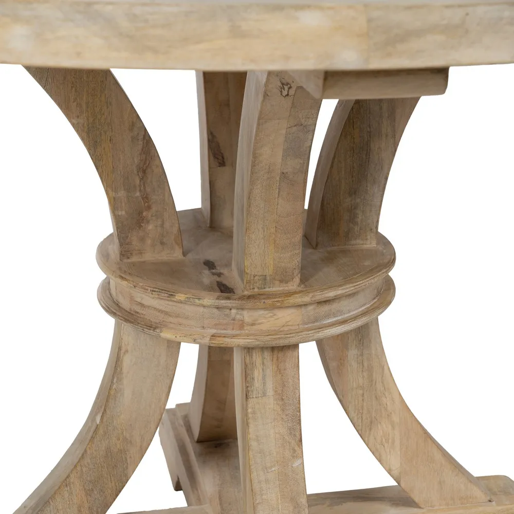 Masa Dining Lemn Mango Natural Antichizat,120 CM - CreativDeco.ro [3]