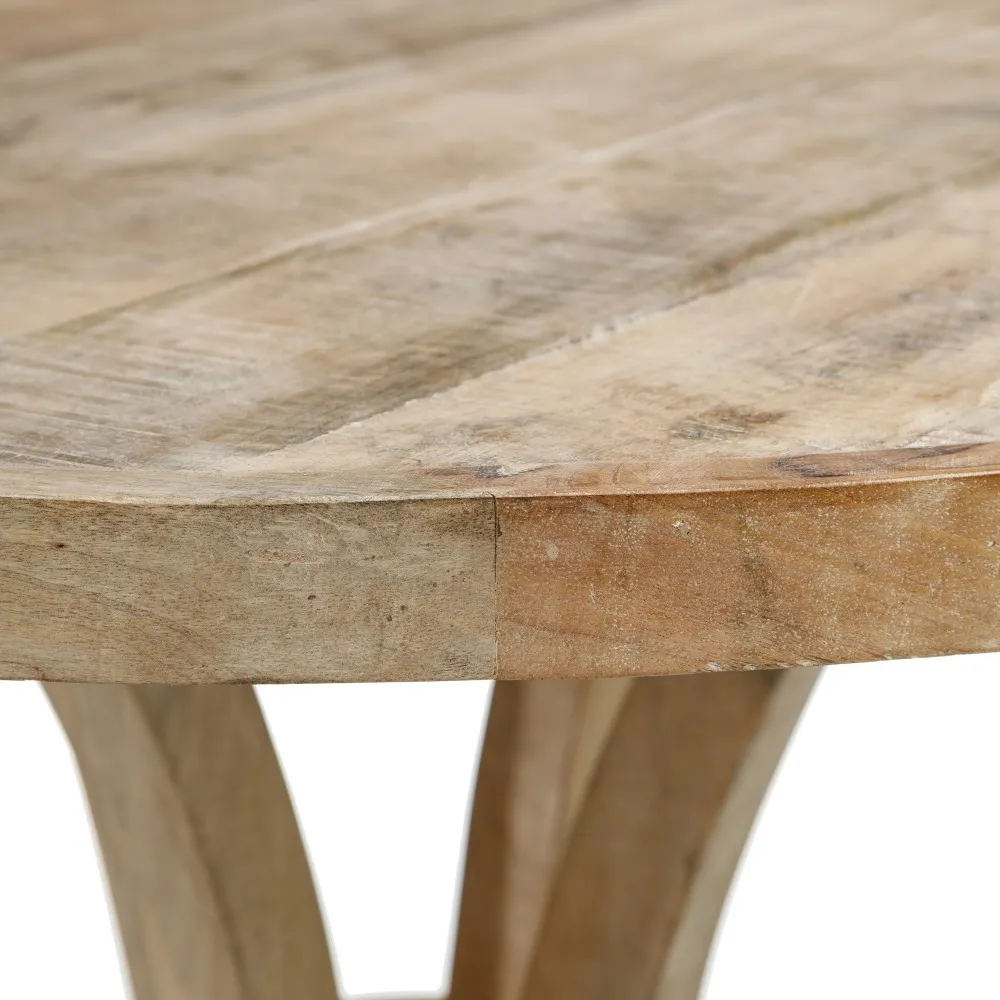 Masa Dining Lemn Mango Natural Antichizat, 85cm - CreativDeco.ro [5]