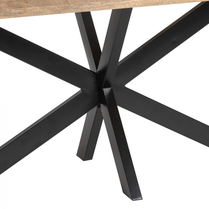 Masă dining mango 240 cm cu cadru metalic spider [7]