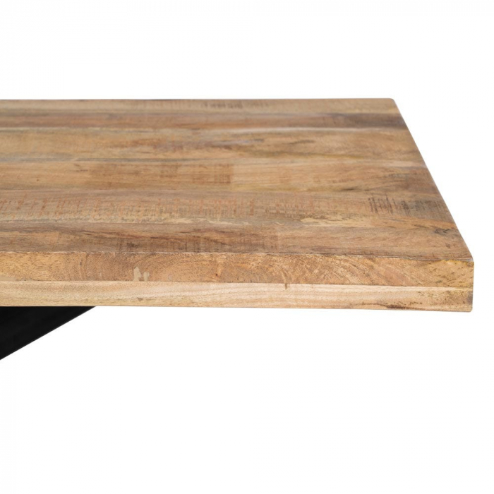 Masă mango masiv 180 cm cu structură metalică tip spider [4]