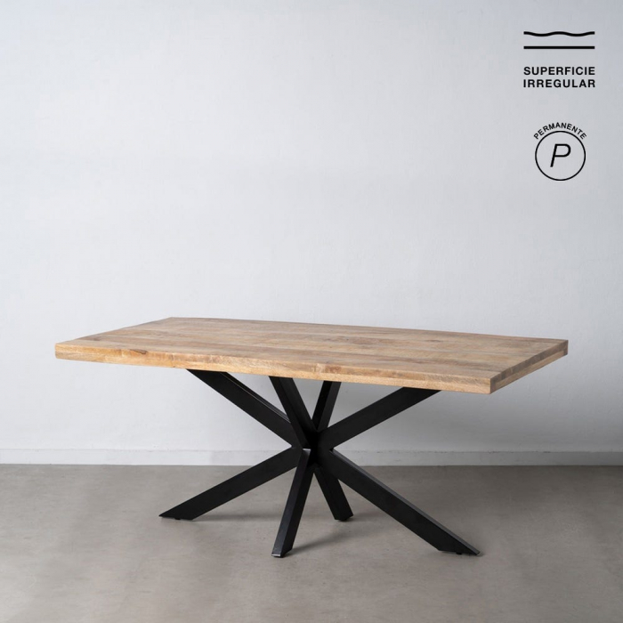 Masă mango masiv 180 cm cu structură metalică tip spider [1]