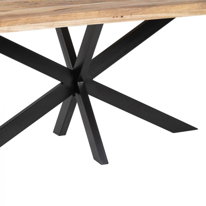Masă mango masiv 180 cm cu structură metalică tip spider [6]
