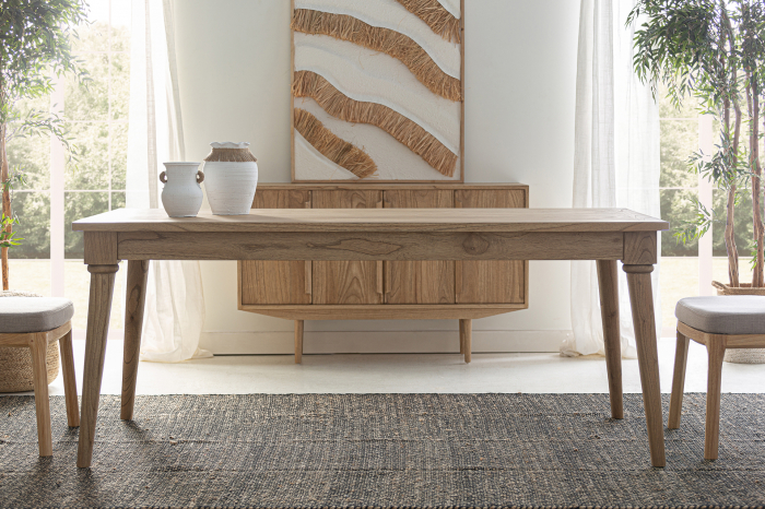 Masa dining lemn mindi nordic|Mese moderne premium [2]