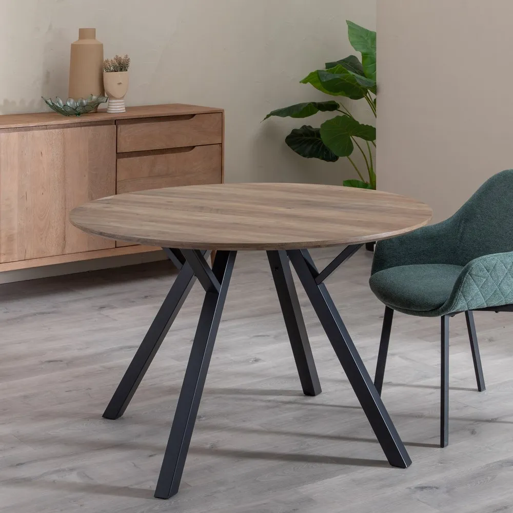 Masa Dining Maro Negru, MDF Metal - CreativDeco.ro [2]