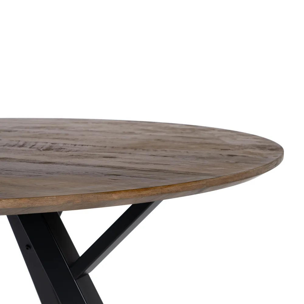 Masa Dining Maro Negru, MDF Metal - CreativDeco.ro [4]