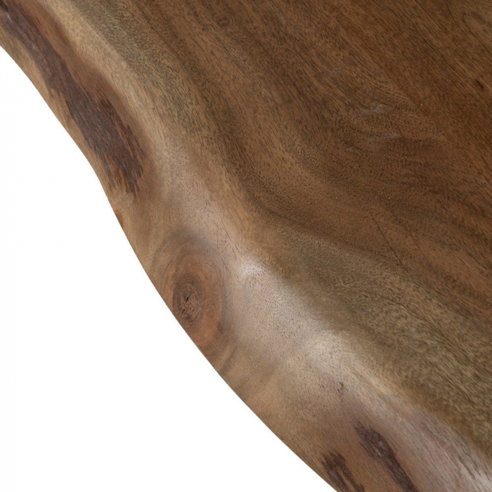 Masă dining 260 cm acacia natur & picioare metalice negre [8]