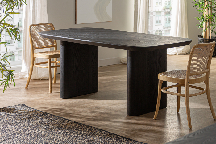Masa dining lemn brad neagra|Mese moderne premium [4]