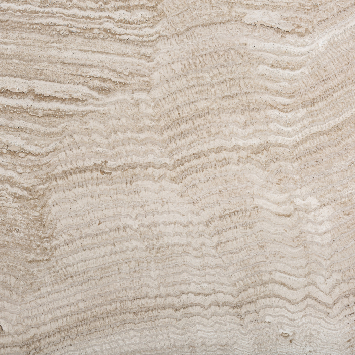 Masă de dining ovală din travertin alb spart [5]