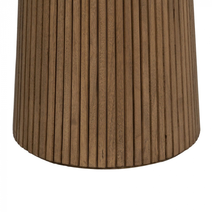 Masă dining pătrată microciment & stejar – design sculptural [8]