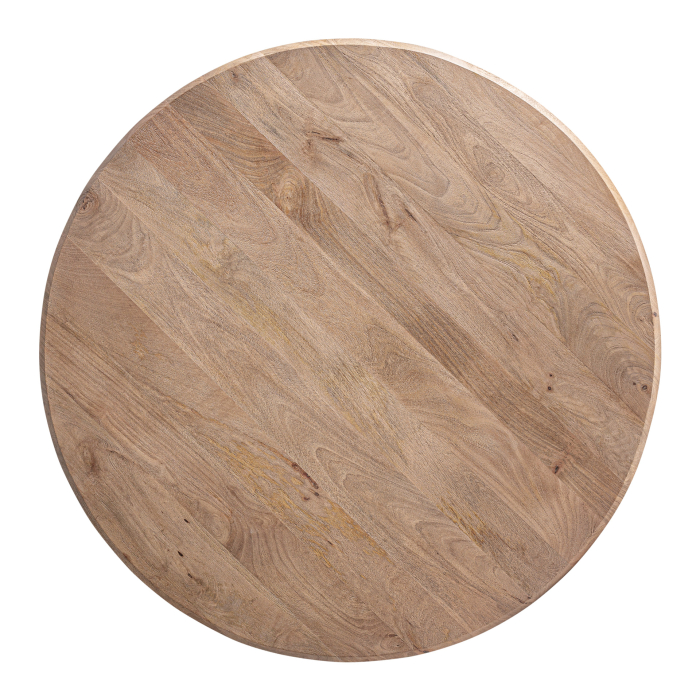 Masă dining rotundă din lemn de mango cu baza centrala [3]