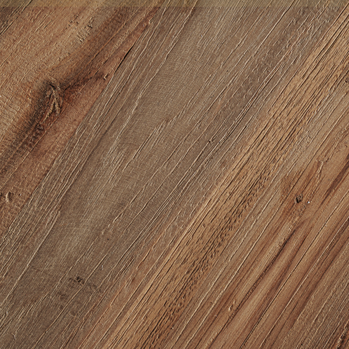 Masă dining rotundă din lemn de tec reciclat cu bază centrală sculptată [3]