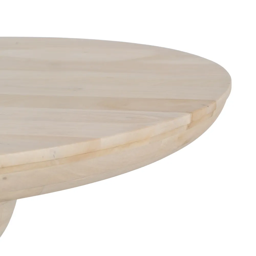 Masa Dining Rotunda Lemn Mango Alb, de la creativdeco.ro [5]