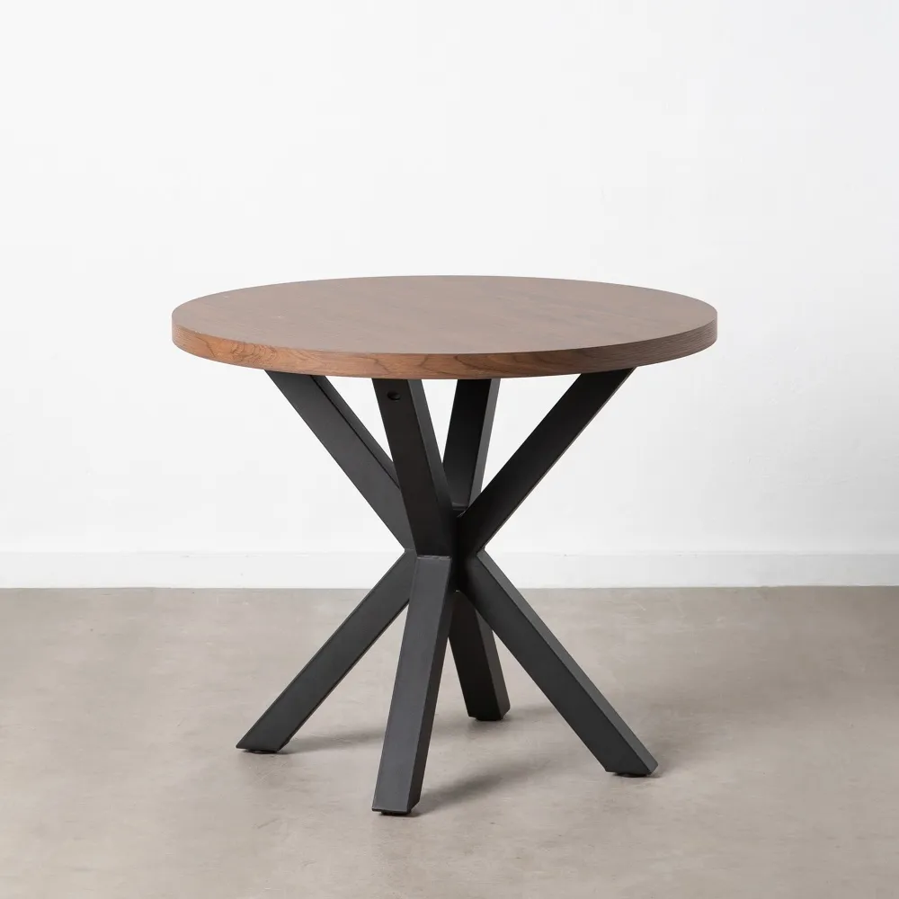 Masa Dining Rotunda Lise, Maro Negru, MDF Metal - CreativDeco.ro [3]