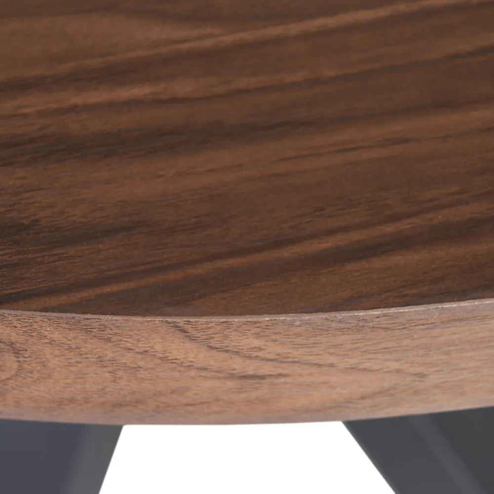 Masa Dining Rotunda Lise, Maro Negru, MDF Metal - CreativDeco.ro [4]
