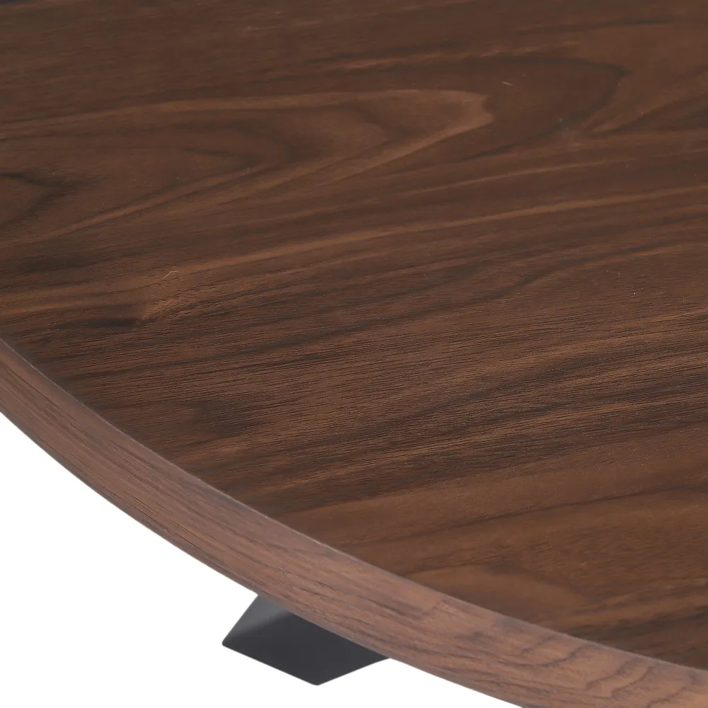 Masa Dining Rotunda Lise, Maro Negru, MDF Metal - CreativDeco.ro [6]