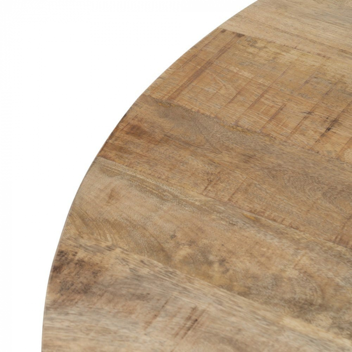 Masă rotundă mango 150 cm cu structură metalică în stea [4]