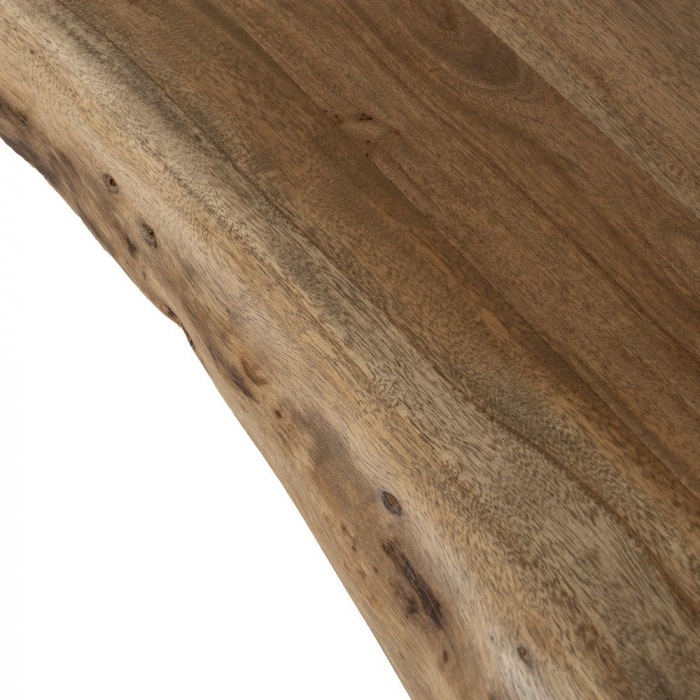 Masă dining 220 cm acacia natur & metal negru live edge [9]