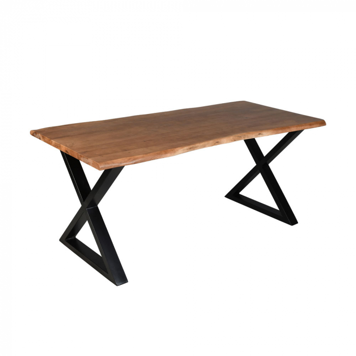Masă dining Mingle Table lemn masiv și picioare metalice [1]