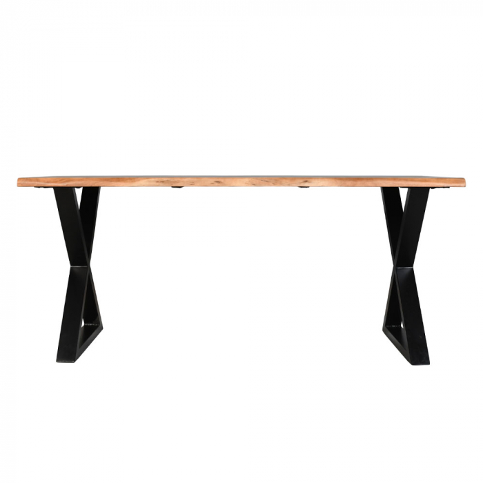 Masă dining Mingle Table lemn masiv și picioare metalice [4]