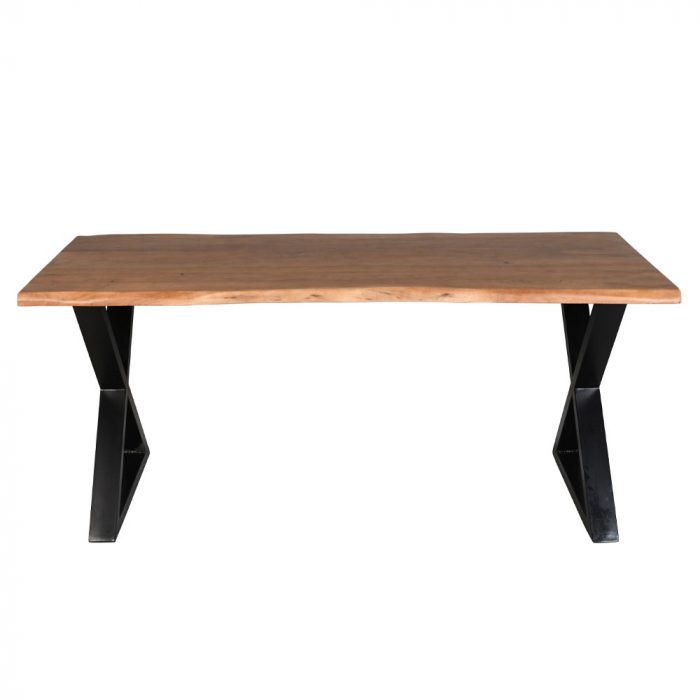 Masă dining Mingle Table lemn masiv și picioare metalice [3]
