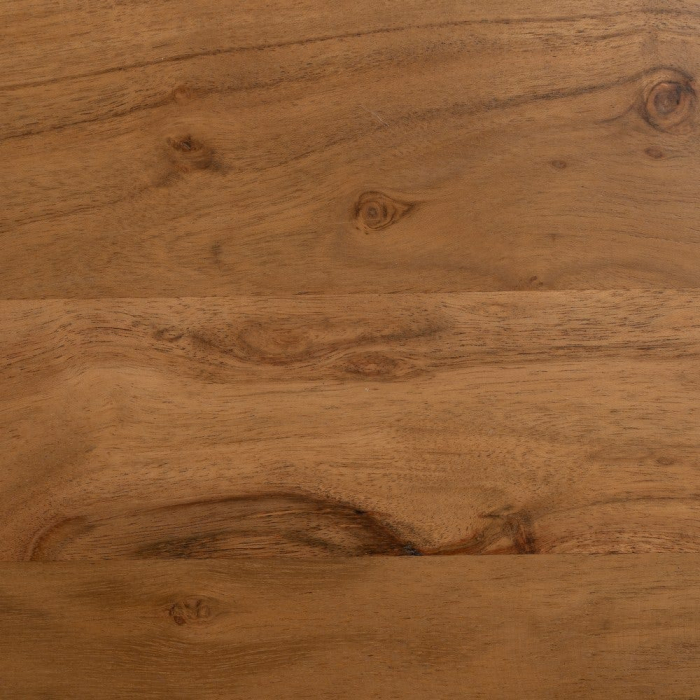 Masă dining 200 cm acacia natur & metal negru [4]