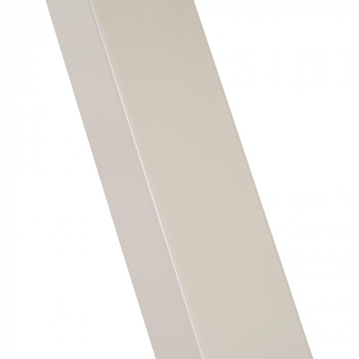 Masă 160 cm MDF natur cu structură metalică albă în stea [5]