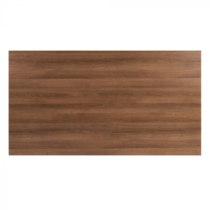 Masă 160 cm MDF natur cu structură metalică albă în stea [8]