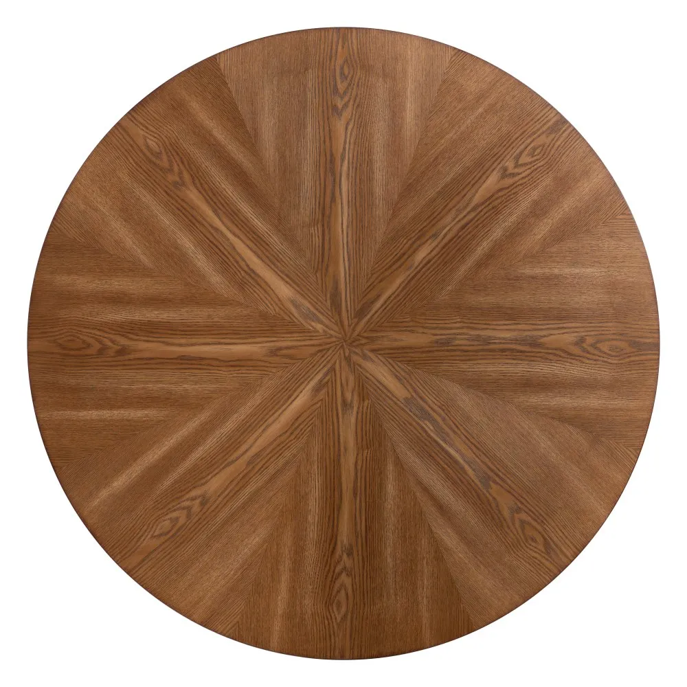Masa Dining Xenia, MDF-Metal, Maro-Negru - CreativDeco.ro [4]