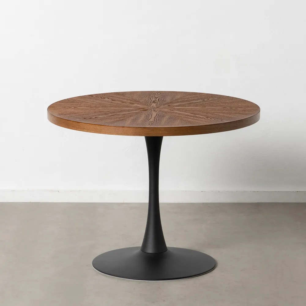 Masa Dining Xenia, MDF-Metal, Maro-Negru - CreativDeco.ro [3]