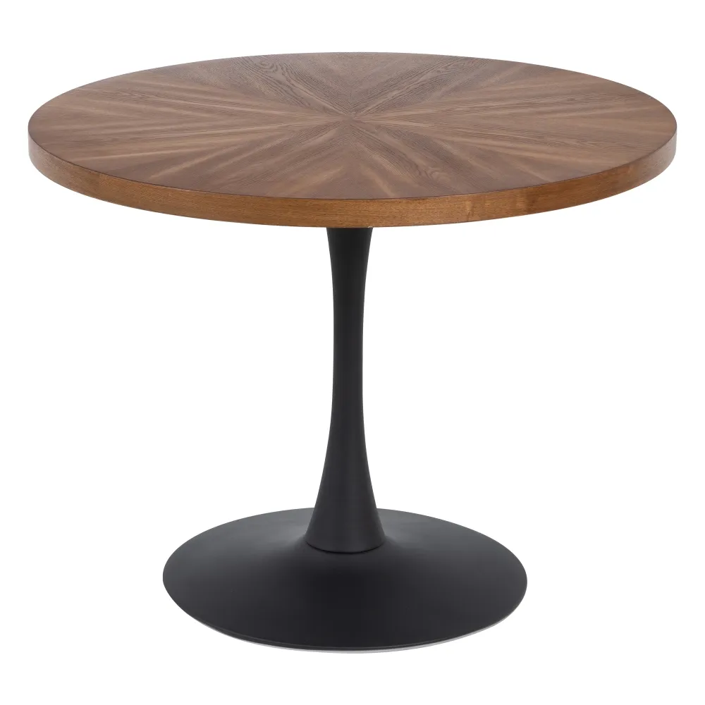 Masa Dining Xenia, MDF-Metal, Maro-Negru - CreativDeco.ro [1]
