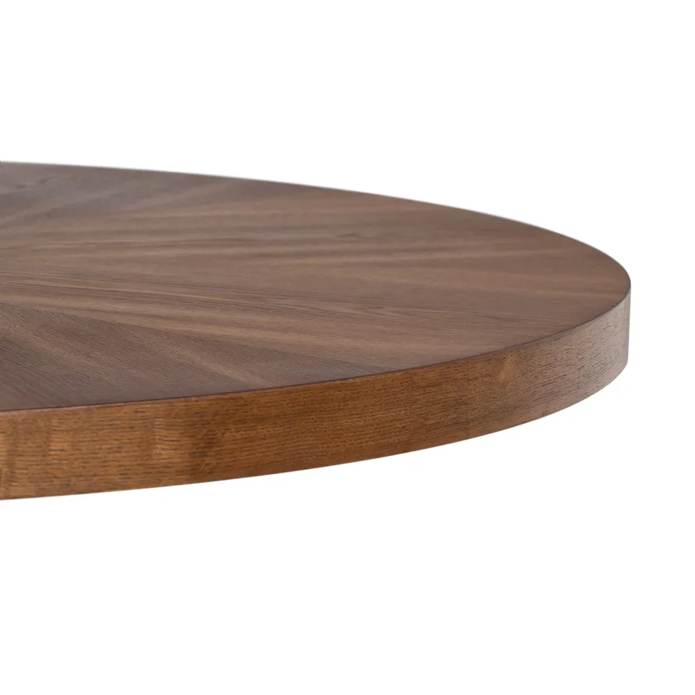Masa Dining Xenia, MDF-Metal, Maro-Negru - CreativDeco.ro [7]