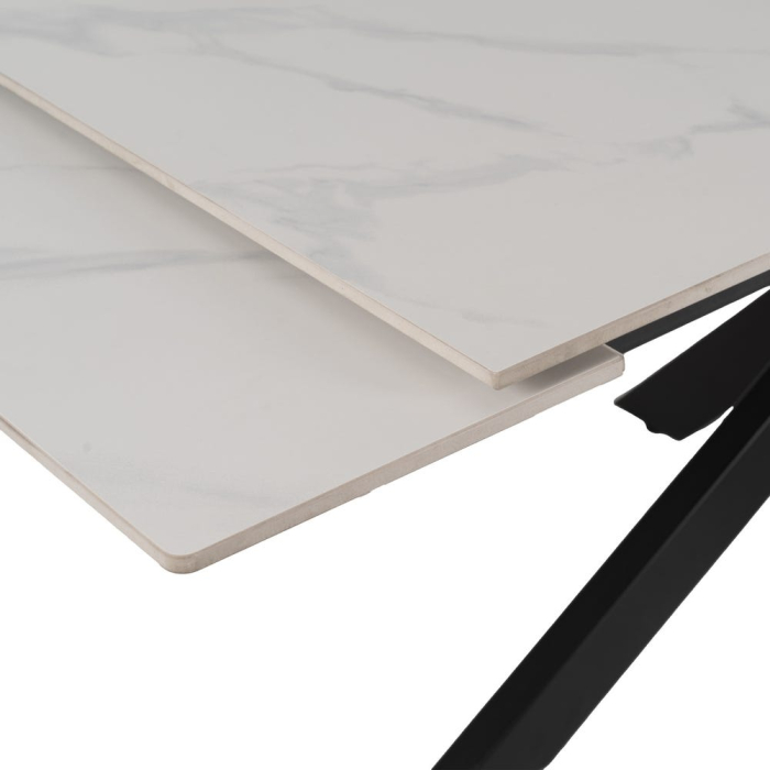 Masa Extensibila Moderne CreativDeco - Blat Ceramica Imitatie Marmura [7]