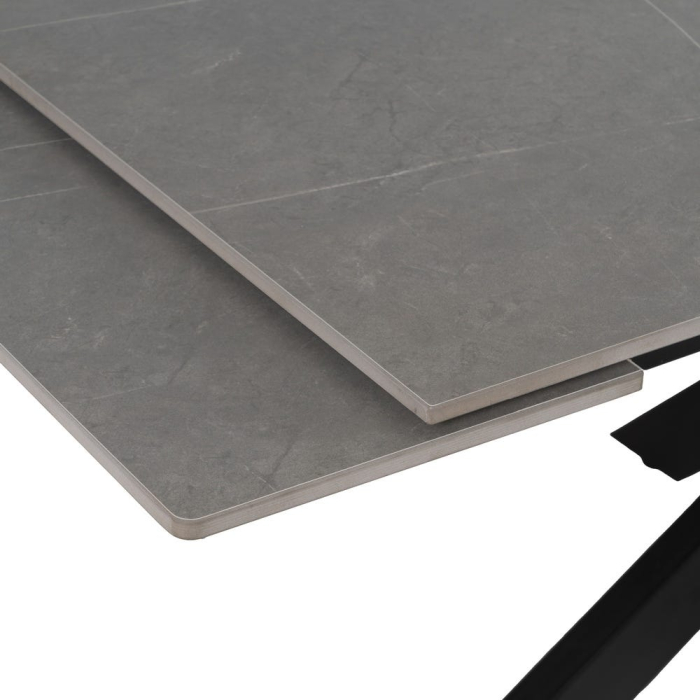 Masa Dining Extensibila Metal Negru CreativDeco - Blat Ceramica Elegant [7]