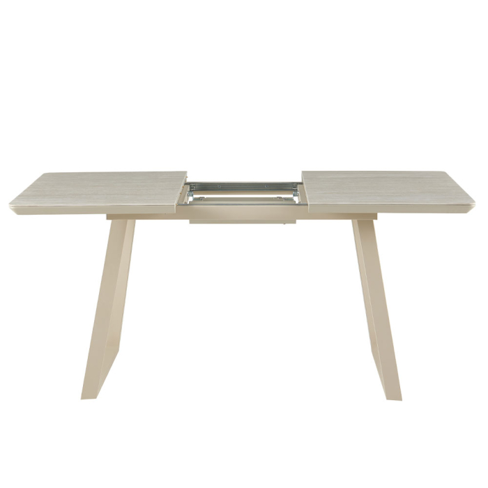Masă extensibilă de dining din ceramică bej [4]