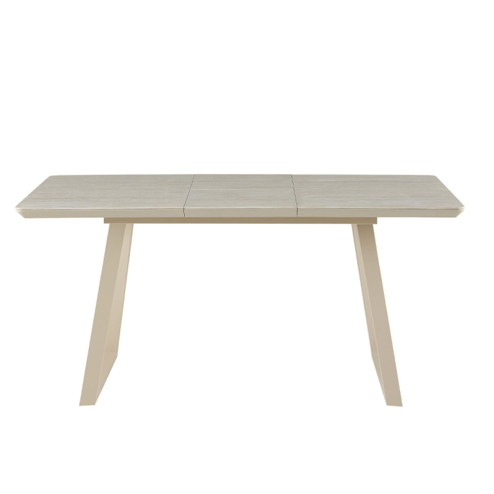 Masă extensibilă de dining din ceramică bej [6]