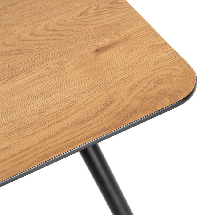 Masă extensibilă dining lemn MDF și metal [5]