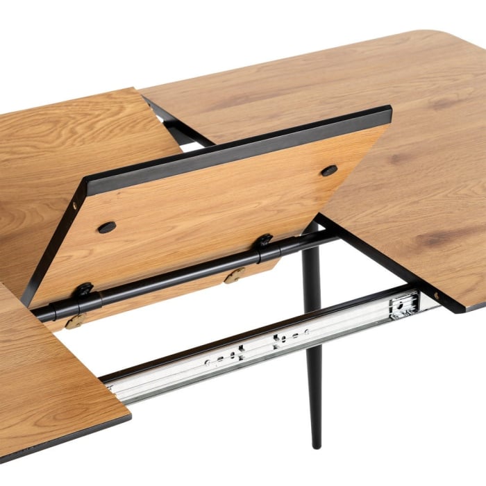 Masă extensibilă dining lemn MDF și metal [11]