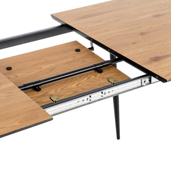 Masă extensibilă dining lemn MDF și metal [10]