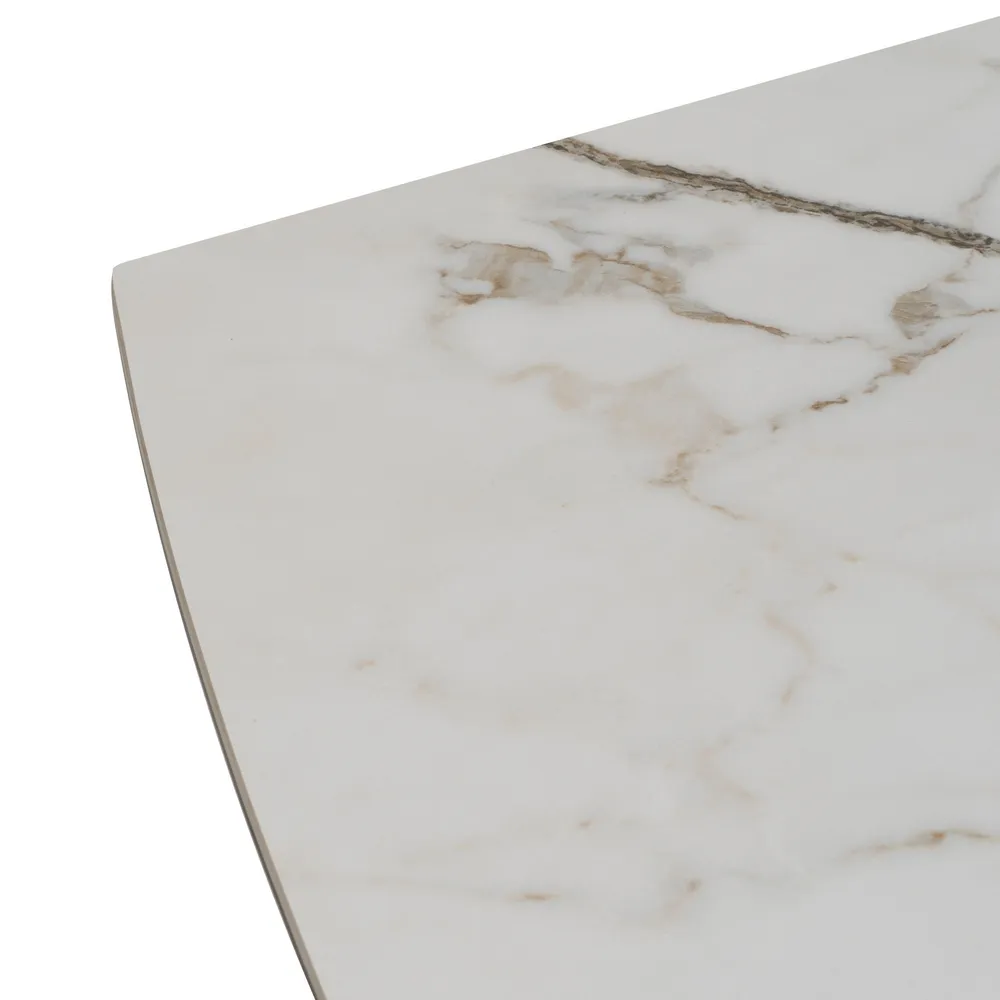 Masa extensibila imitatie marmura|Mobilier dining luxos [6]