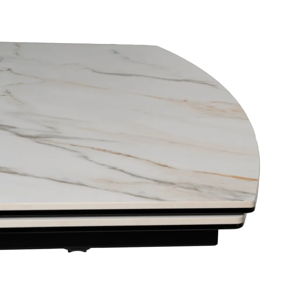 Masa extensibila imitatie marmura|Mobilier dining luxos [4]