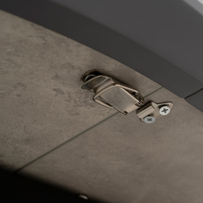 Masa extensibila MDF finisaj gri|Mese moderne extensibile pentru interioare minimaliste [13]