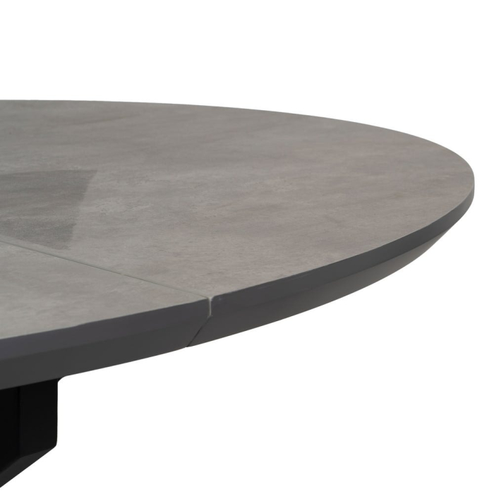 Masa extensibila MDF finisaj gri|Mese moderne extensibile pentru interioare minimaliste [6]