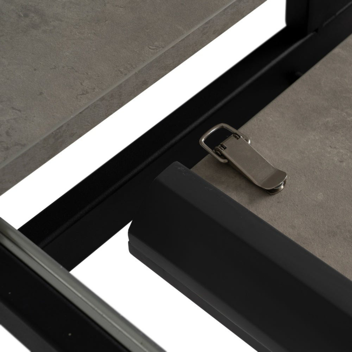 Masa extensibila MDF finisaj gri|Mese moderne extensibile pentru interioare minimaliste [9]